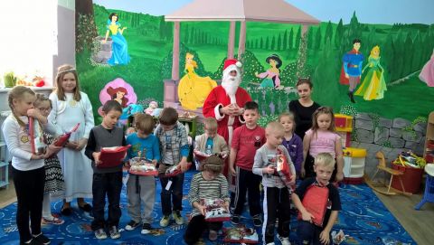 Wizyta św. Mikołaja w przedszkolu 