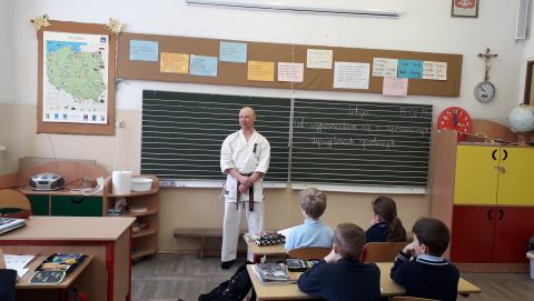 „Sensei” pan Grzegorz Popiołek gościnnie w 3a